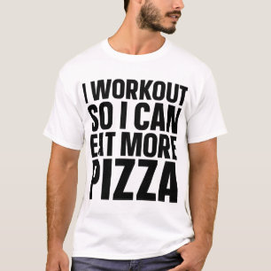 Camiseta Hago Trabajo Para Comer Más Gimnasio De Queso De P