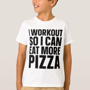 Camiseta Hago Trabajo Para Comer Más Gimnasio De Queso De P