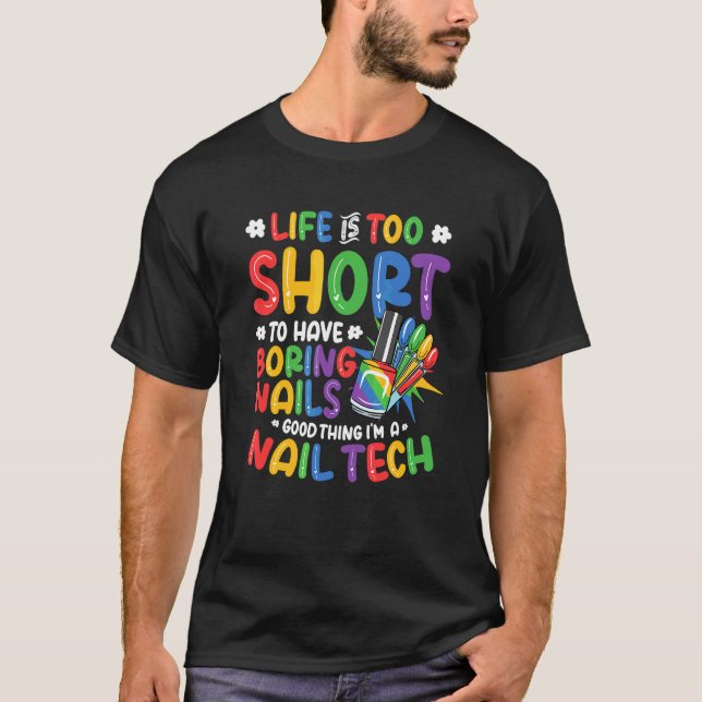 Camiseta Hago uñas Técnico de uñas 2 (Anverso)