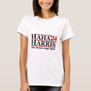 Camiseta Haha Harris 24 Haz que Estados Unidos vuelva a reí