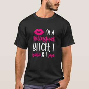 Camiseta Haha Jaja Bilingual Latina Español Español Inglés 