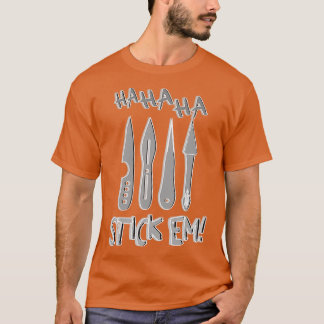 Camiseta HaHaHa Stickem Trotando Cuchillos