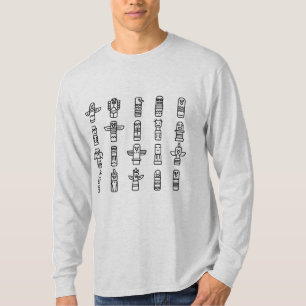 Camiseta Haida Animales indígenas nativos Haida Indígenas