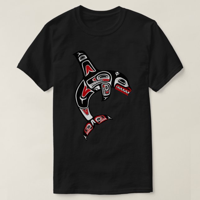 Camiseta Haida Orca (Diseño del anverso)