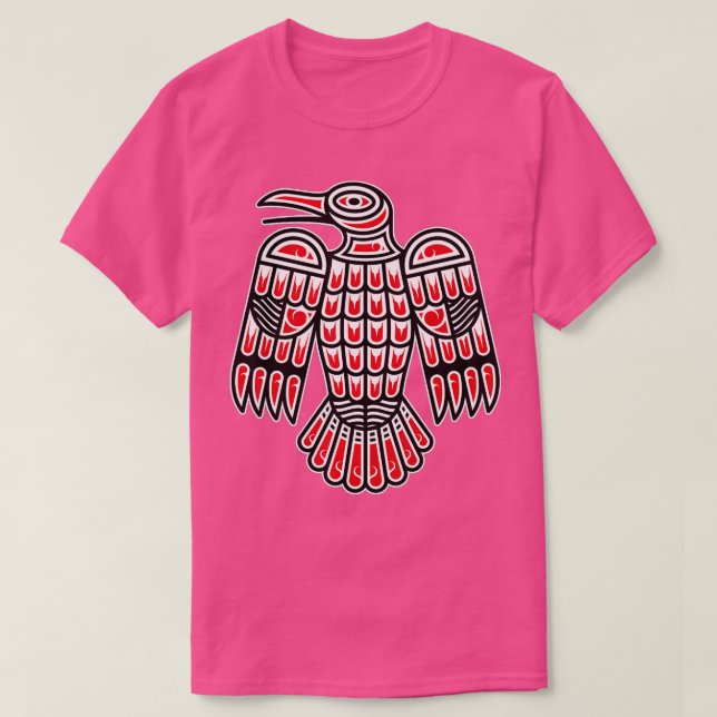 Camiseta Haida Raven América Indigente (Diseño del anverso)