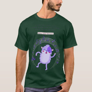Camiseta Haiku el hámster un golpe y algunas notas