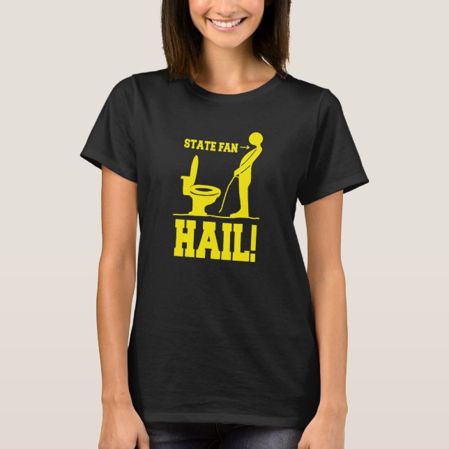 Camiseta Hail Fun Fun Short Ann Arbor, estado de Michigan (Anverso)