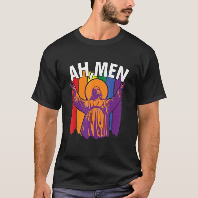 Camiseta Hail Gay Satan Gótico Lgbt Orgullo Gay Hail Gay Sa (Anverso)