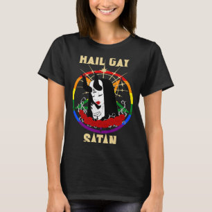 Camiseta Hail Gay Satan Gótico LGBT Orgullo gay satánico 1