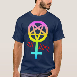 Camiseta Hail Lilith Gótico Satan del Orgullo LGBT Pastel