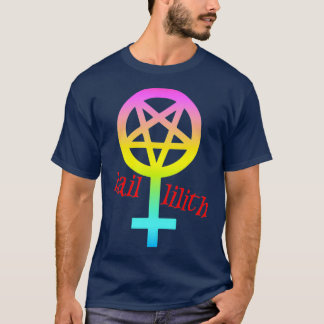 Camiseta Hail Lilith Gótico Satan del Orgullo LGBT Pastel