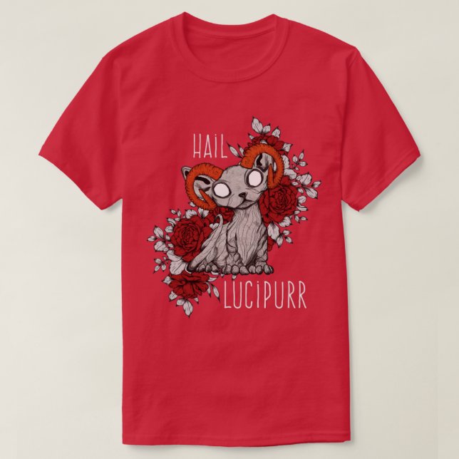 Camiseta Hail Lucipurr kitten demon (Diseño del anverso)
