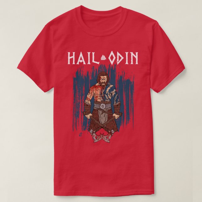 Camiseta Hail Odin Viking Valhalla (Diseño del anverso)