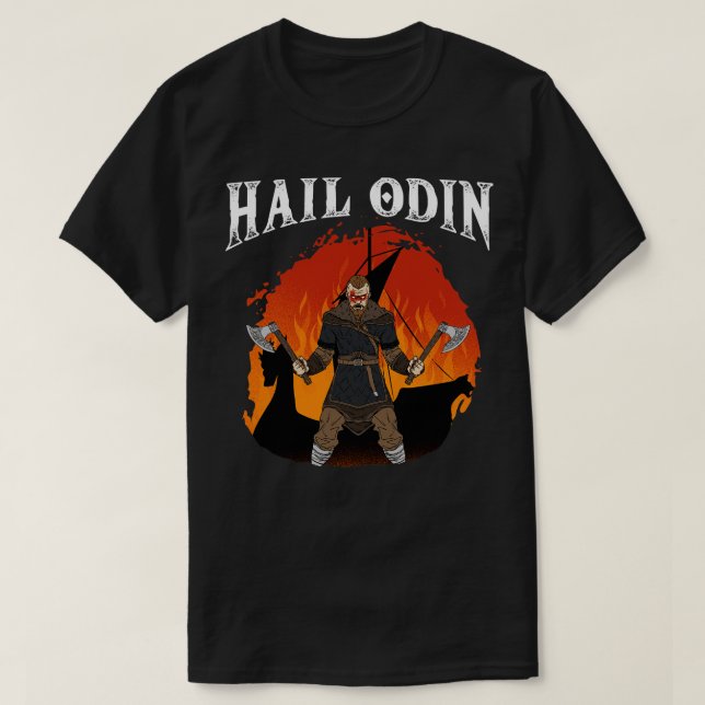 Camiseta Hail Odin Viking Valhalla 6 (Diseño del anverso)
