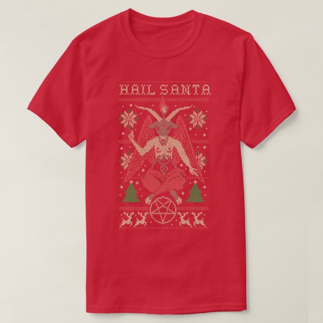 Camiseta Hail Santa (Diseño del anverso)