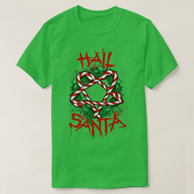 Camiseta Hail Santa 2  (Diseño del anverso)