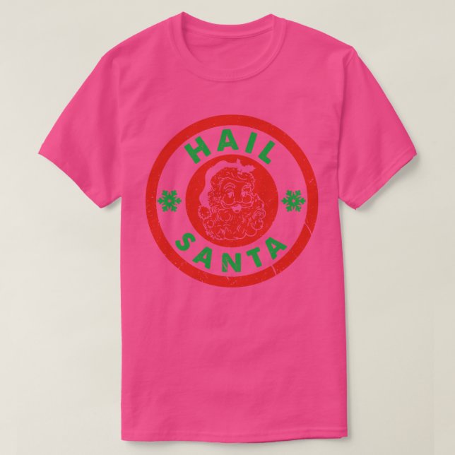 Camiseta Hail Santa Vintage Look (Diseño del anverso)