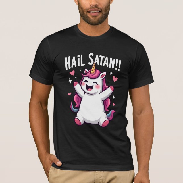 Camiseta Hail Satan (Anverso)