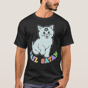 Camiseta Hail Satan Adorable Cute Kitty Design