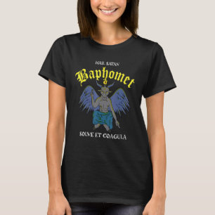 Camiseta Hail Satan Baphomet Satanic Goat Witchcraft Lucife
