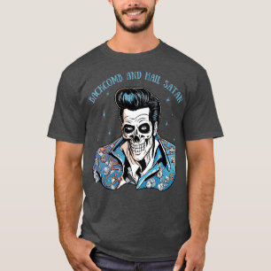 Camiseta Hail Satan Dead Rockabilly Rocker