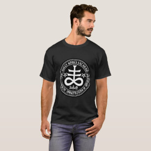 Camiseta Hail Satanás 666 Cult Shirt - Pentagram Baphomet -