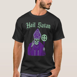 Camiseta Hail Satanic Vintage Horror Church Devil Men