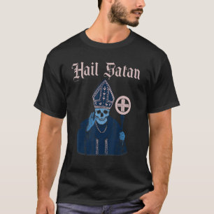 Camiseta Hail Satanic Vintage Horror Church Devil Men