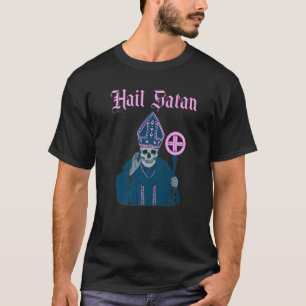 Camiseta Hail Satanic Vintage Horror Church Devil Men
