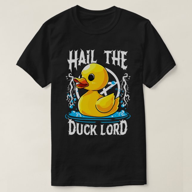 Camiseta Hail the Duck Lord Pun Meme Men Funny Hallow (Diseño del anverso)