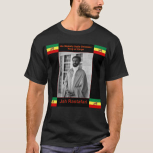 Camiseta Haile Selassie el león de Judah, Jah Rastafari