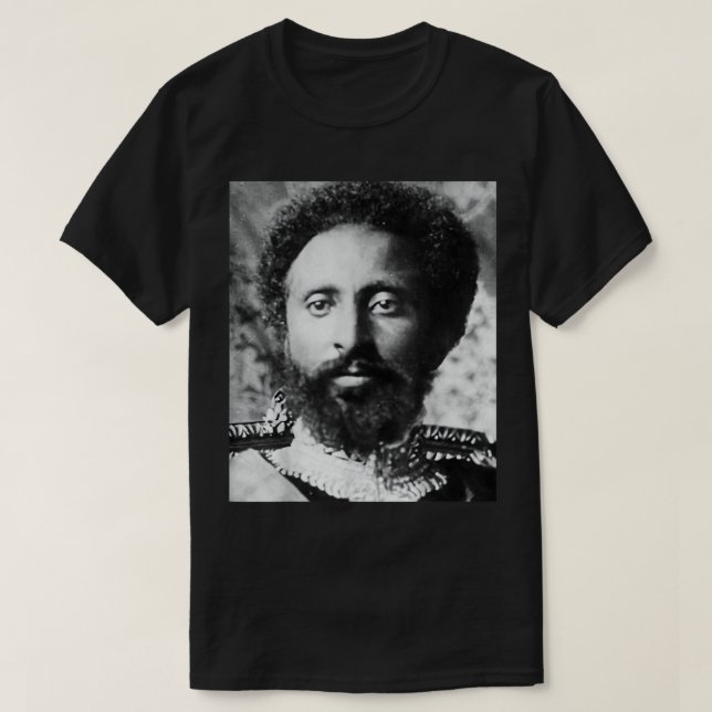 Camiseta Haile Selassie Ethiopia (Diseño del anverso)