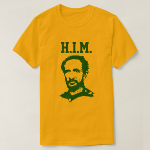 Camiseta Haile Selassie - H_._I_._M. Rey - reggae Rasta