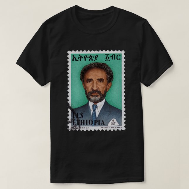 Camiseta Haile Selassie imperio of Ethiopia Rastafari Shirt (Diseño del anverso)