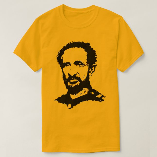 Camiseta Haile Selassie Rastafari Shirt - Jah Messiah - (Diseño del anverso)