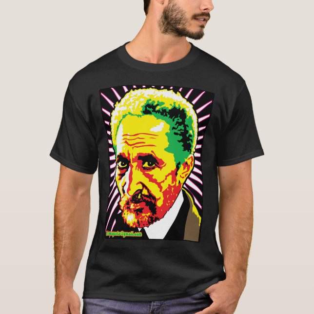 Camiseta Haile Sellasie I Tshirt Jah Sunny Arts Design (Anverso)