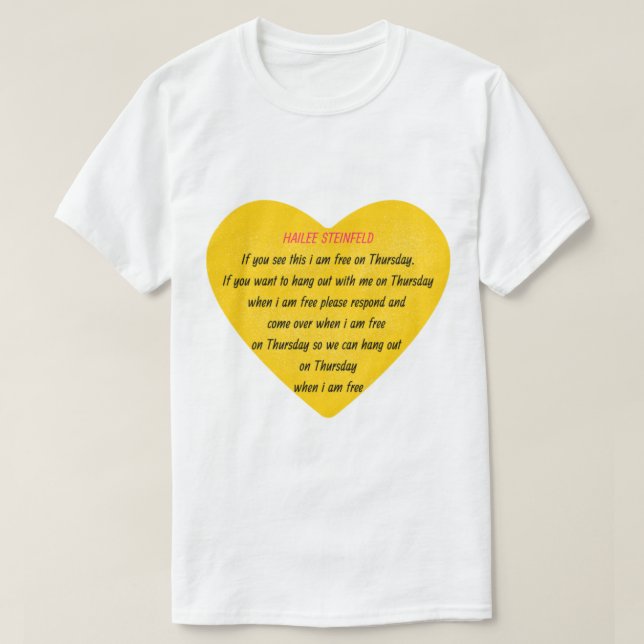 Camiseta Hailee Steinfeld Shirt Y Hailee Steinfeld Hoodie (Diseño del anverso)