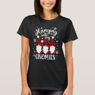 Camiseta Hainging With My Gnomies  Gnomes Happy Xmas
