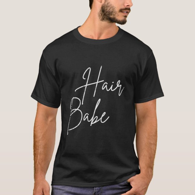 Camiseta Hair Babe Pocket Hair Cutter Hair Stylist Hairdres (Anverso)