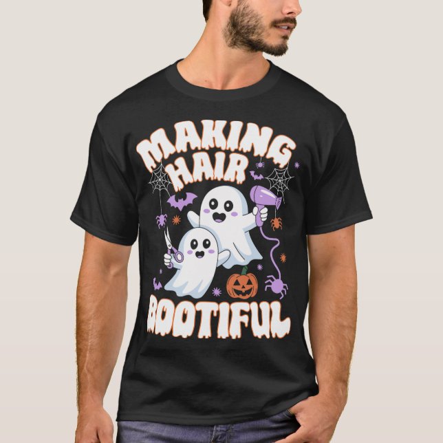 Camiseta Hair Bootiful Halloween Fantasía Fantasma Hair (Anverso)