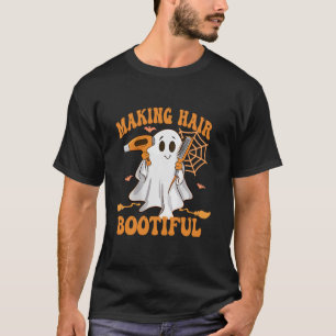 Camiseta Hair Bootious Funny Scary Ghost Hairdresser