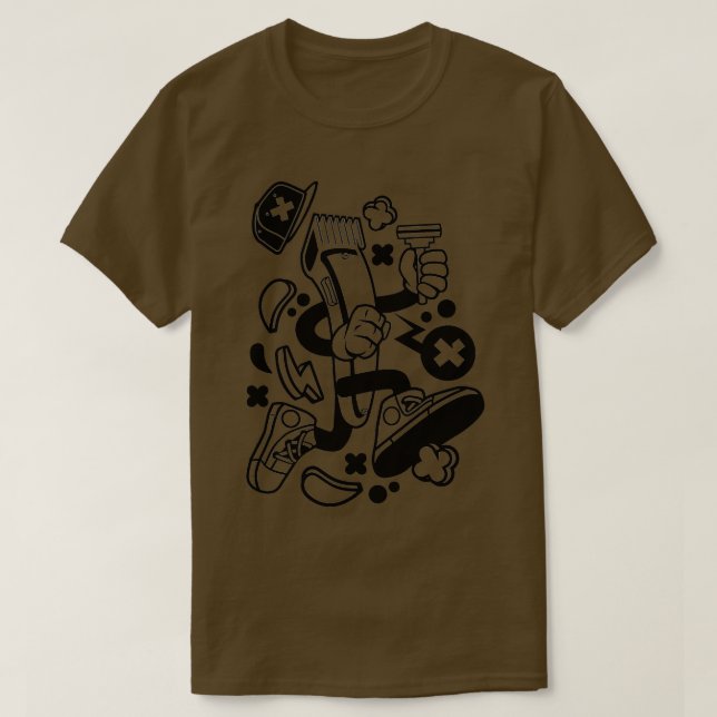 Camiseta Hair Clippers (Diseño del anverso)