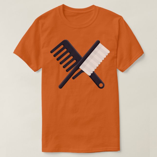 Camiseta Hair Comb y Brush (Diseño del anverso)