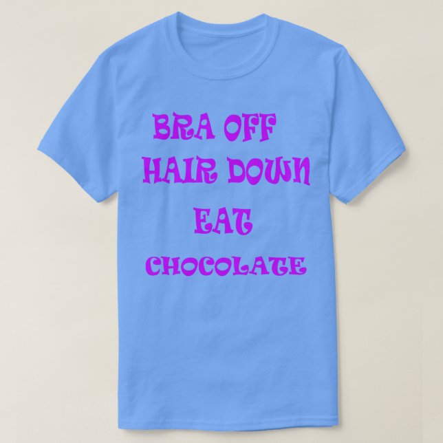 Camiseta Hair Down Ee Chocolate (Diseño del anverso)