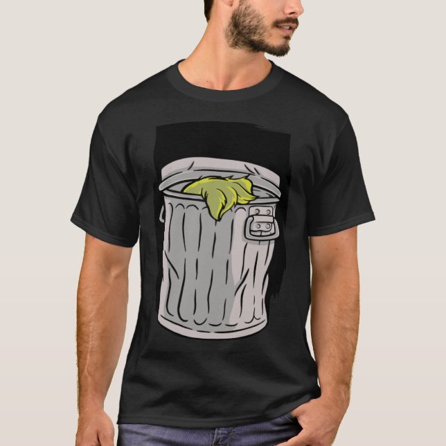 Camiseta Hair garbage trash can (Anverso)