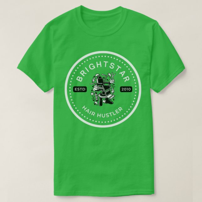 Camiseta Hair HustlerFunny cosmetólogo pelo Barber Saloon (Diseño del anverso)