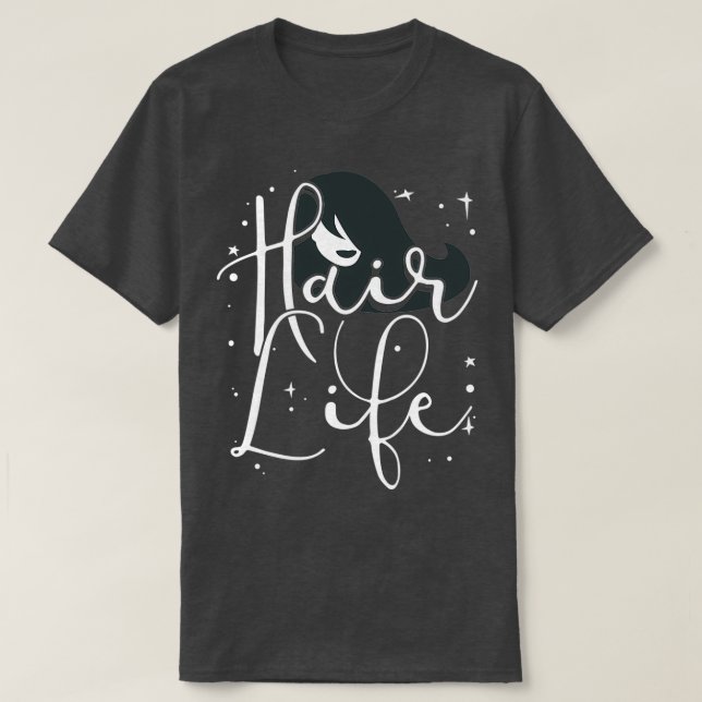 Camiseta Hair Life Funny Hairdresser Citas Fan Gigante 1 (Diseño del anverso)
