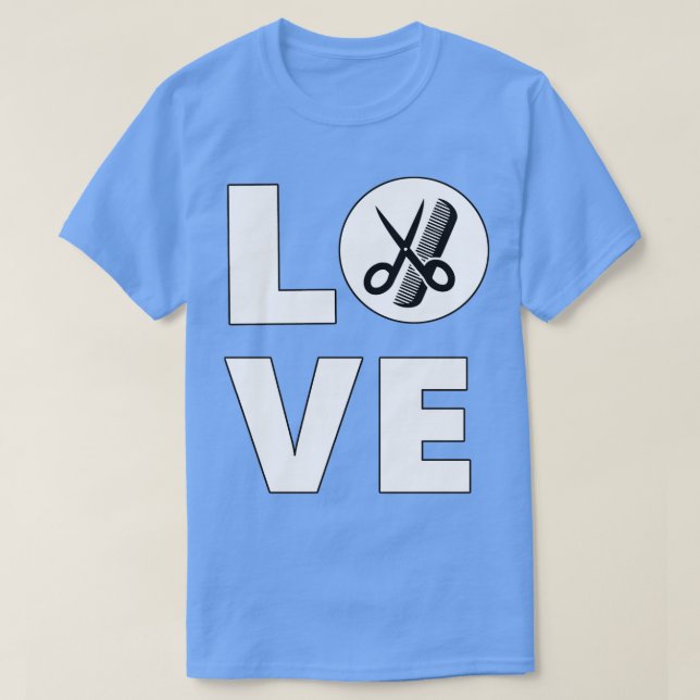 Camiseta Hair Life Hairstylist Love Hairdresser Scissors Gi (Diseño del anverso)