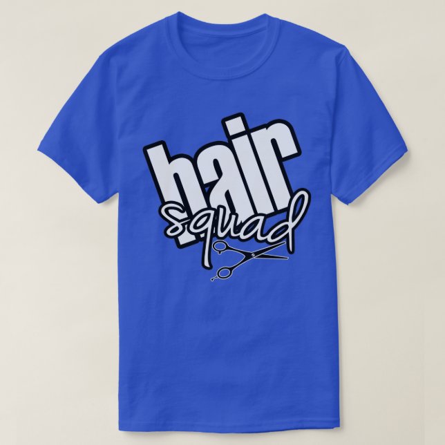 Camiseta Hair Squad (Diseño del anverso)