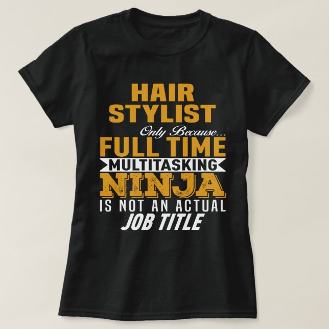 Camiseta Hair Stylist (Diseño del anverso)